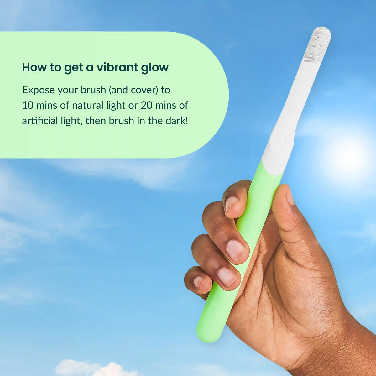 Glow in the Dark Travel Cover Mount for Sonic Brush