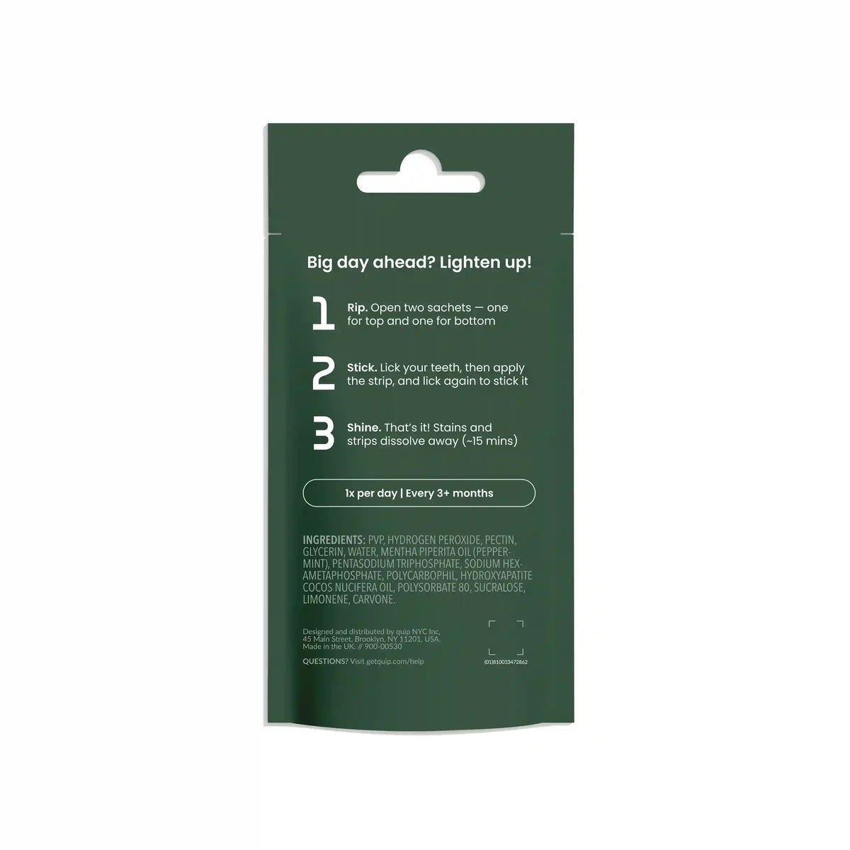 Rapid Dissolvable Whitening Strips